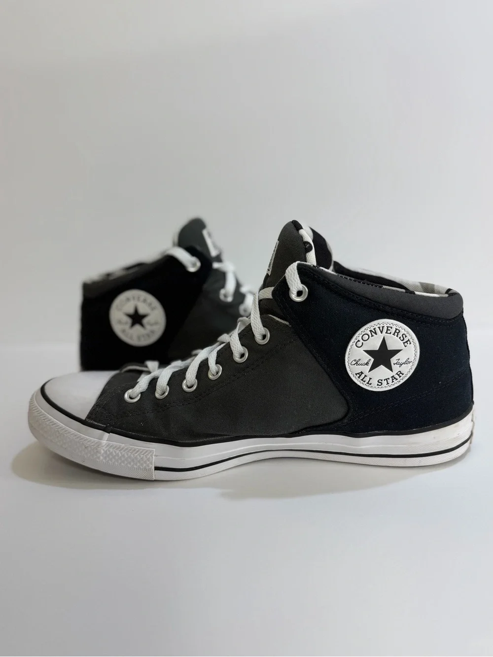 Converse All Star High Top Sneakers Black White Men’s Size 13 Canvas Lace Up